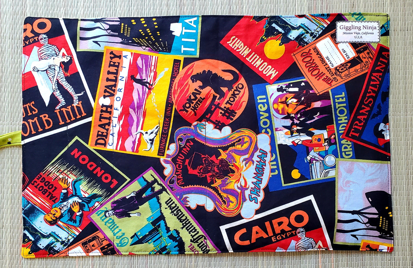 Haunted Destinations Roll Up Placemat Set
